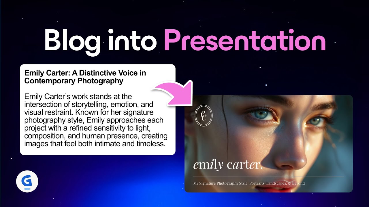 Turn Blogs into Presentations with AI | Gamma Tutorial video thumbnail