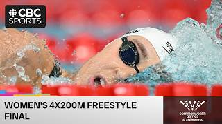 Convincing win in women's 4X200m freestyle relay final from Day 4 of Glasgow 2026 Commonwealth Games