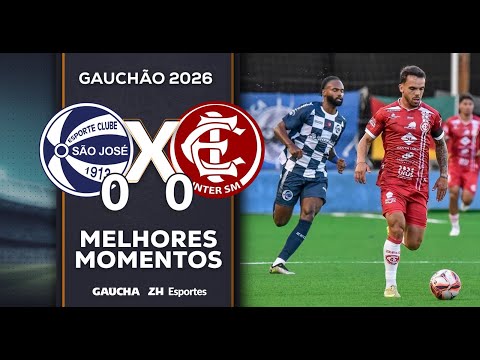 SÃO JOSÉ 0x0 INTER-SM | MELHORES MOMENTOS | GAUCHÃO | 11/01/2026