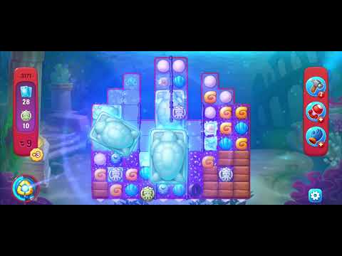 Fishdom gameplay level 3171