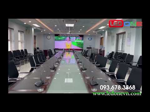Phòng Họp số 1 - Công ty Cổ phần Cấp nước Hải Phòng | Ledone thi công dự án màn hình LED P2 cao cấp
