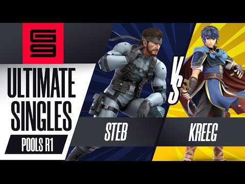 steb (Snake) vs Kreeg (Marth) - Ultimate Singles Pools Winners Quarter-Final  - Genesis 9