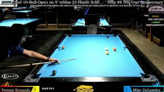 Mike DeLawder vs Tommy Kennedy | 2021 Brewlands Billiards Tampa, FL Open 10-Ball Event Match #5