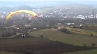 preview picture of video 'Mario Stojanovski's Second Paragliding Flight near Kumanovo'