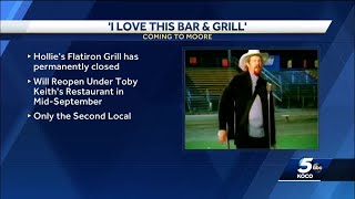 Toby Keith to open I Love This Bar &amp; Grill in Moore
