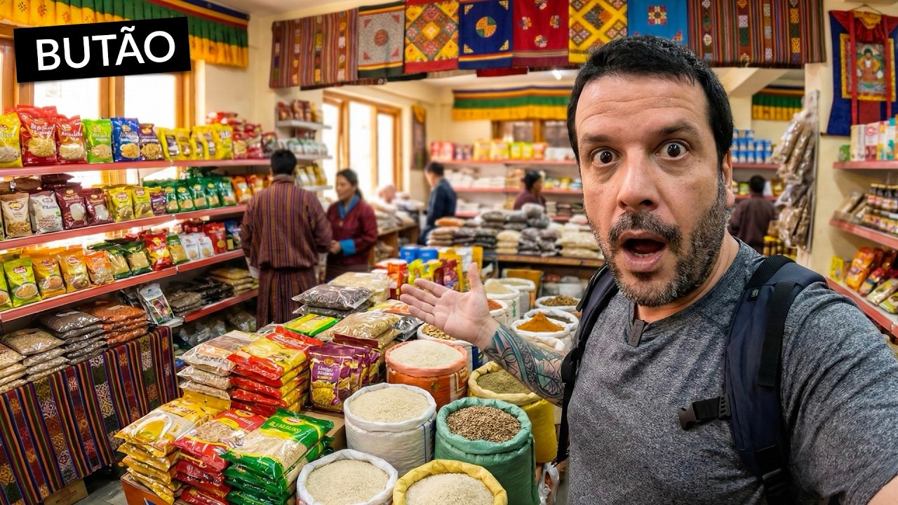 COMO É UM SUPERMERCADO NO BUTÃO 🇧🇹