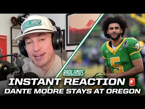 Dante Moore STAYS At Oregon, What Do #Jets Do Now? REACTION (FULL BADLANDS)