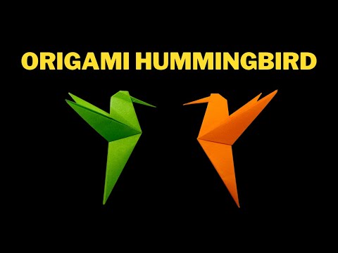 Origami Hummingbird | Easy Origami For Kids