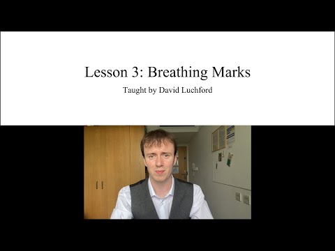 Ancient Greek Lesson 3: Breathing Marks