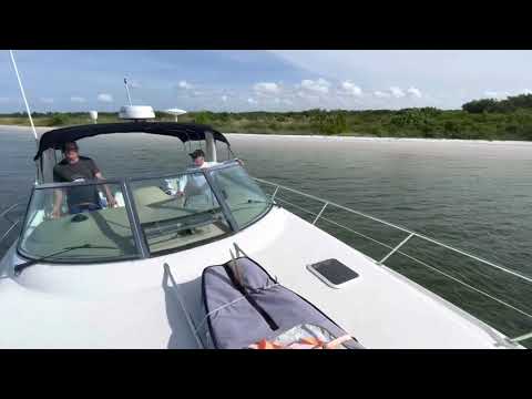 How to anchor at the sandbar with a Searay Sundancer.