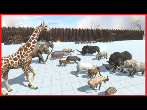 WOOLLY RHINO & RHINOCEROS VS FACTIONS ($imiliar Price) - ANIMAL REVOLT BATTLE SIMULATOR