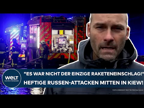 UKRAINE-KRIEG: "Es war nicht der einzige Raketeneinschlag!" Heftige Russen-Attacken mitten in Kiew!