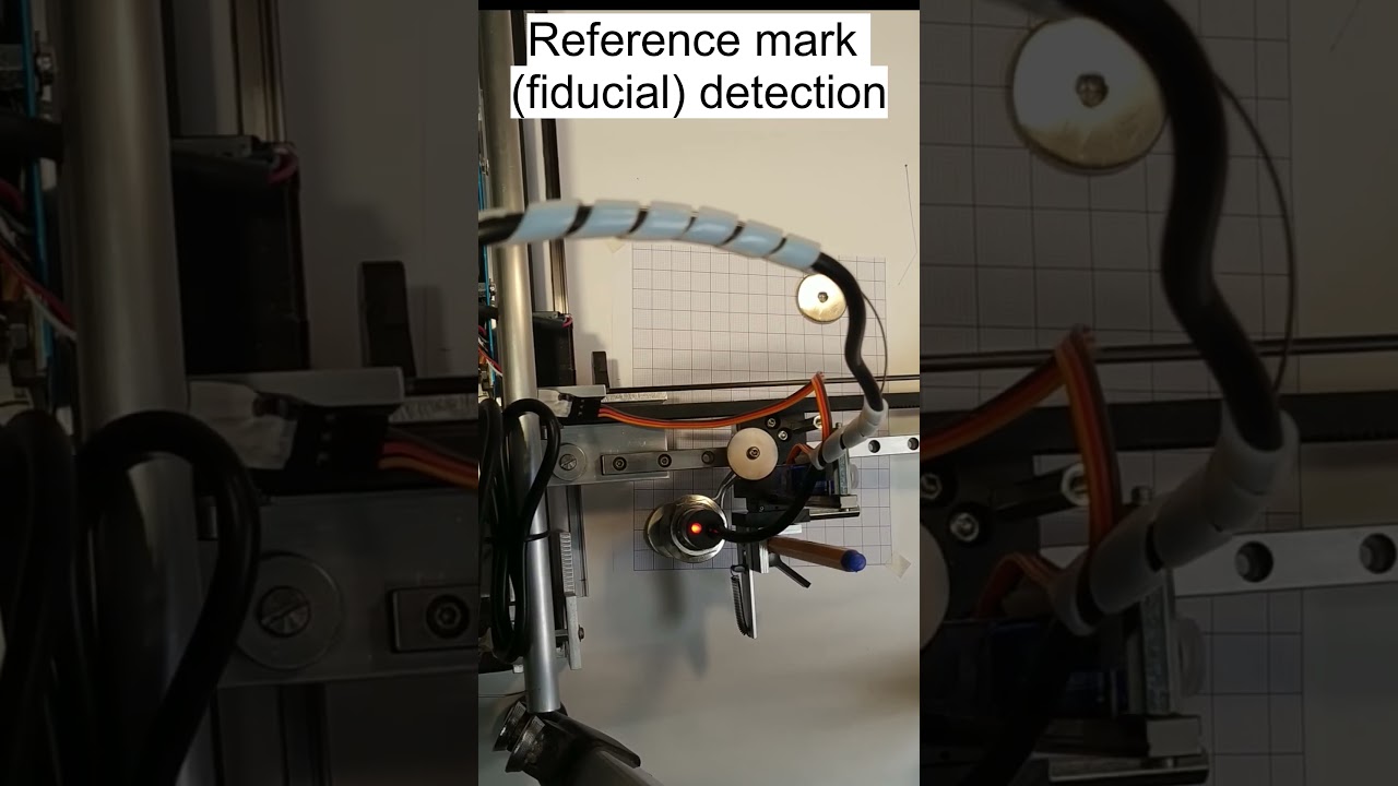 Fiducial correction #penplotter #plotter #grbl #shorts
