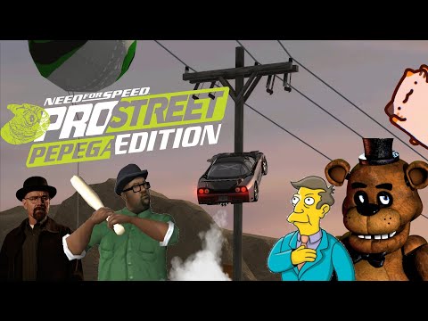 They made a meme mod on a racing game... (Need for Speed ProStreet Pepega Edition)