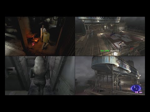 Resident Evil Outbreak - The Hive Very Hard Online (4-player split screen)