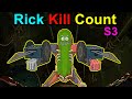 Every Time Rick Sanchez C137 Kills in Season 3 | Rick Kill Count | Rick and Morty Kill Count