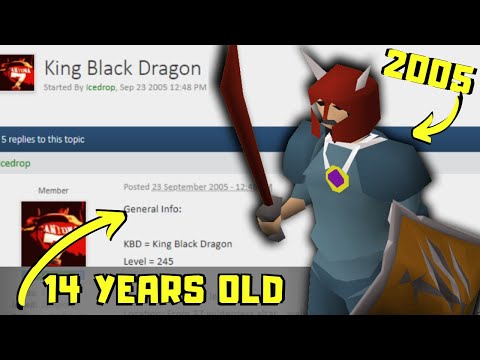 Slaying The King Black Dragon BUT Using A 14 Year Old Guide Made For CLASSIC RuneScape