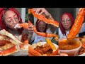 GIANT KING CRAB SEAFOOD BOIL MUKBANG KING CRAB SEAFOOD BOIL