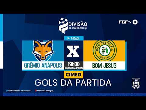 GOLS GRÊMIO ANÁPOLIS 2X2 BOM JESUS