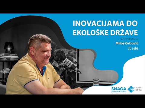 Miloš Grbović, izvršni direktor inovacione kompanije 3D soba - koja danas mijenja okruženje u kom živimo. Spaja ekologiju sa biznisom i sa svojim timom proizvodi eko dasku od reciklirane plastike.