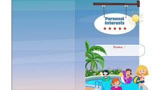 مطوية اهتمامات شخصية إنجليزي الصف الخامس