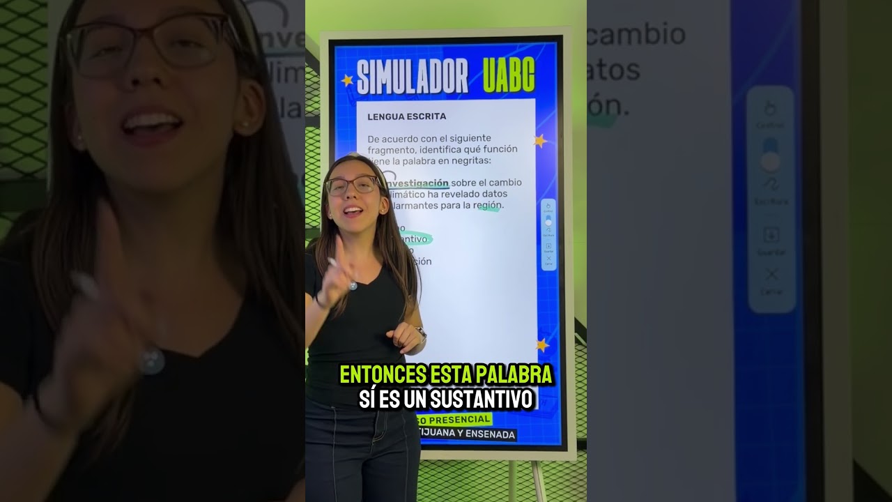 Reactivo #14 de Lengua Escrita - Examen UABC: Cómo identificar el Sustantivo