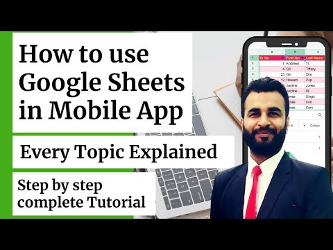How to use Google Sheets Mobile app | How to use Sheets in mobile app | Complete tutorial