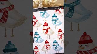 How to draw a Christmas bird on procreate watercolor #christmas  #procreate #digitalart #art #birds