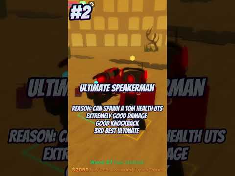 Top 5 best units I have in Skibi defense