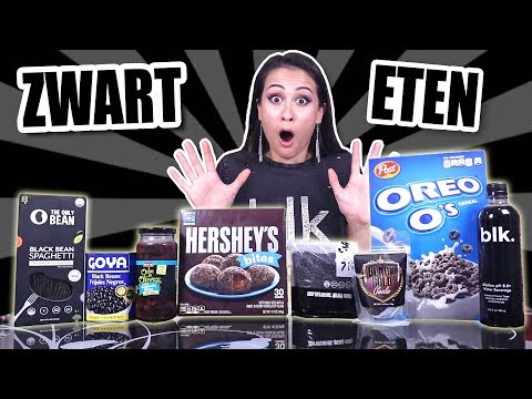 MIXED UP ALL THE BLACK FOOD I COULD FIND AND EAT IT!