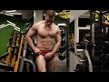 Siberian Bodybuilder Roman Pumps Muscles in Gym and Flexes in the Snow