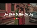Jar Chobi Ei Mon Eke Jay 💕 (Slowed+Reverb) || #Sonu Nigam || #Apna Lofi Song ||#New Lofi Song ||