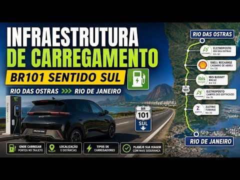 Infraestrutura de carregamento na BR-101