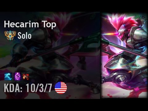 Hecarim Top vs Jayce - Solo - NA Challenger Patch 6.10