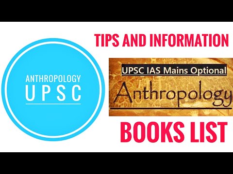 Anthropology |UPSC OPTIONAL| |Important information must see|