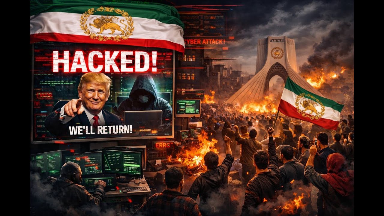 لحظه هک صدا و سیما و پخش تصویر شاهزاده رضا پهلوی