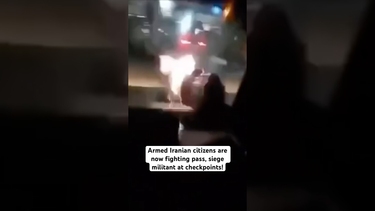 We are now getting reports of armed Iranian citizens attacking Bassage militant at the checkpoints￼