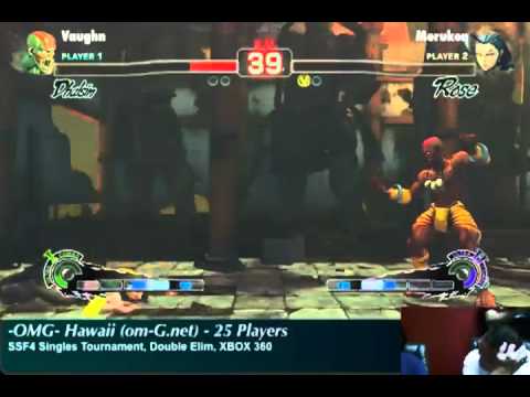 SSF4 OM-G Hawaii Tournament 12/10/10 merukon (DH) vs hi babenhausen (RO)