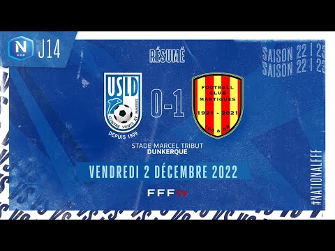 J14 I USL Dunkerque – FC Martigues (0-1), le résumé | National FFF 2022-2023