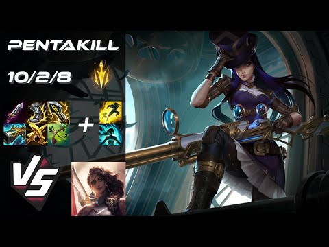 BOTTOM Caitlyn vs Samira [PENTAKILL] - EU Grandmaster Patch 14.21