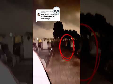 😱 Criadora do TikTok Grava Vulto no Cemitério Sem Perceber!👻