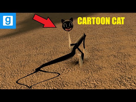 DISTORTED CARTOON CAT VS TOWER! - Garrys mod sandbox