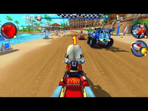 Roxy with her New Superbike! Racing Hard🚀Beach Buggy Racing 2