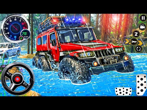 Offroad Jeep Driving 3D Simulator - Real Luxury SUV 4x4 Hummer Driver - Android GamePlay #2