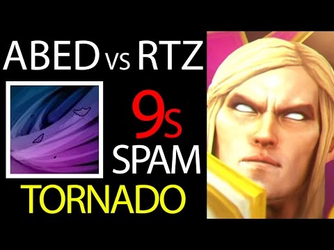 Tornado Spaming 9s CD Invoker Abed vs RTZ OD 9K 7.02 Gameplay Dota 2