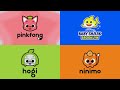 NINIMO Vs PINKFONG Vs HOGI Vs BABY SHARK Intro Outro Logo Best Special Effects 2022 NEW