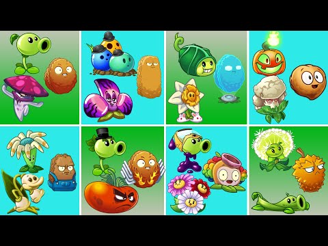 Tournament 08 Team 02 ATTACK 01 DEFENSE Plants Max Level - Who Will Win? - PvZ 2 Battlez