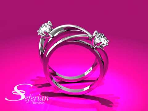 6 Claw Solitaire with Twisted Shoulders