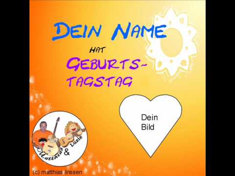 download lagu mp3 mp4 Persönliches Geburtstagslied, download lagu Persönliches Geburtstagslied gratis, unduh video klip Persönliches Geburtstagslied