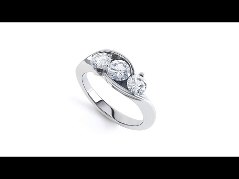 Isabella 3 Stone Diamond Ring